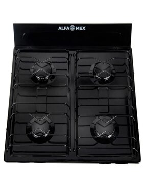 Parrilla de gas Alfamex 211-4-negro de peltre