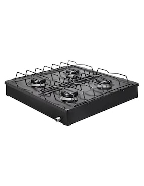 Parrilla de gas Alfamex 311-4-negro de acero porcelanizado
