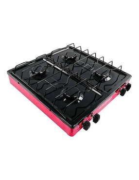 Parrilla de gas Alfamex 311-5-Rojo de acero porcelanizado