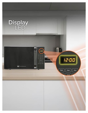 Horno de microondas convencional White Westinghouse modelo WWCR3011OOMIRWE de 1.1 pies