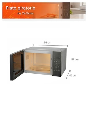 Horno de microondas convencional White Westinghouse modelo WWCR3011OOMIRWE de 1.1 pies