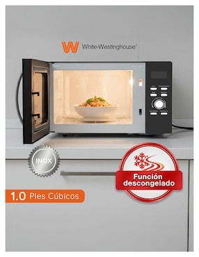 Horno de microondas convencional White Westinghouse modelo WWCMV10028WE_05 de 1 pie