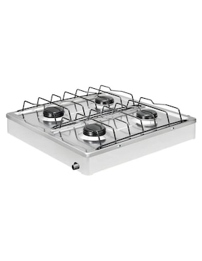 Parrilla de gas Alfamex 312-6-blanco de acero inoxidable