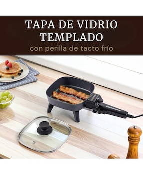 Sartén eléctrico Elite Gourmet de aluminio fundido