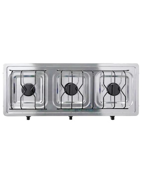 Parrilla de gas Alfamex 612-6-blanco de acero inoxidable