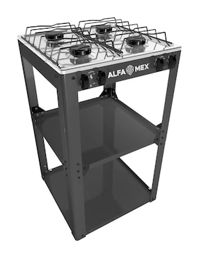 Parrilla de gas Alfamex de acero inoxidable