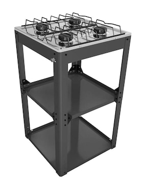 Parrilla de gas Alfamex de acero inoxidable