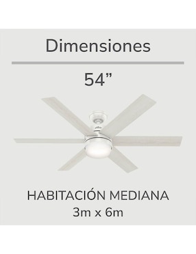 Ventilador de techo Hunter Fan con control remoto 3 velocidades