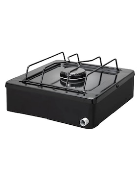 Parrilla de gas Alfamex 603-4-negro de acero inoxidable