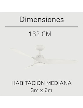 Ventilador de techo Hunter Fan con control remoto 3 velocidades