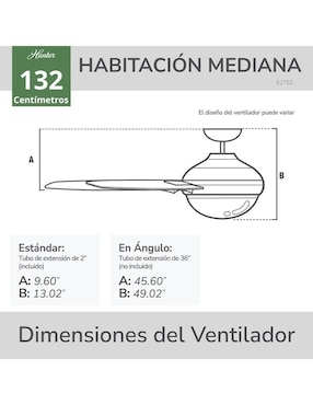 Ventilador de techo Hunter Fan 3 velocidades