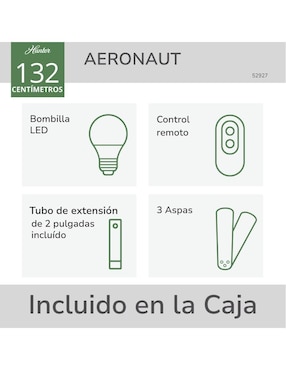 Ventilador de techo Hunter Fan con control remoto 3 velocidades