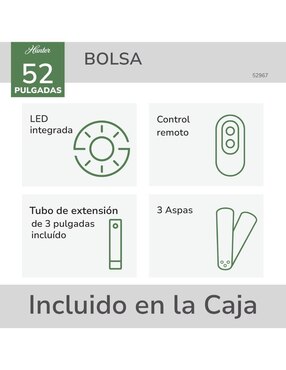 Ventilador de techo Hunter Fan con control remoto 3 velocidades