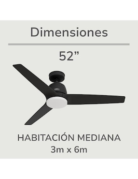 Ventilador de techo Hunter Fan con control remoto 3 velocidades