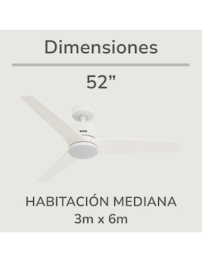 Ventilador de techo Hunter Fan con control remoto 3 velocidades