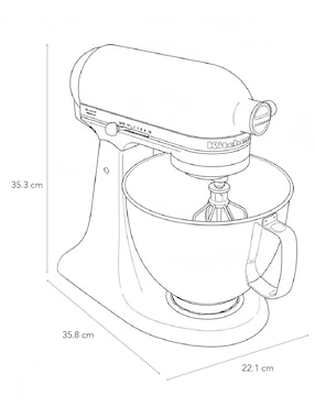 Batidora pedestal Kitchenaid 10 velocidades KSM97MI
