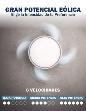 Ventilador de techo Skycare con control remoto 6 velocidades
