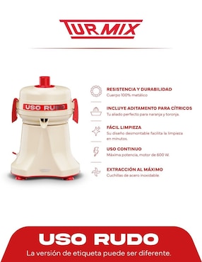 Extractor de jugo Turmix 3400 RPM