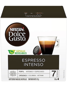 Set De 16 Cápsulas Espresso Intenso Dolce Gusto