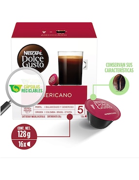 Set de 16 cápsulas Americano Dolce Gusto