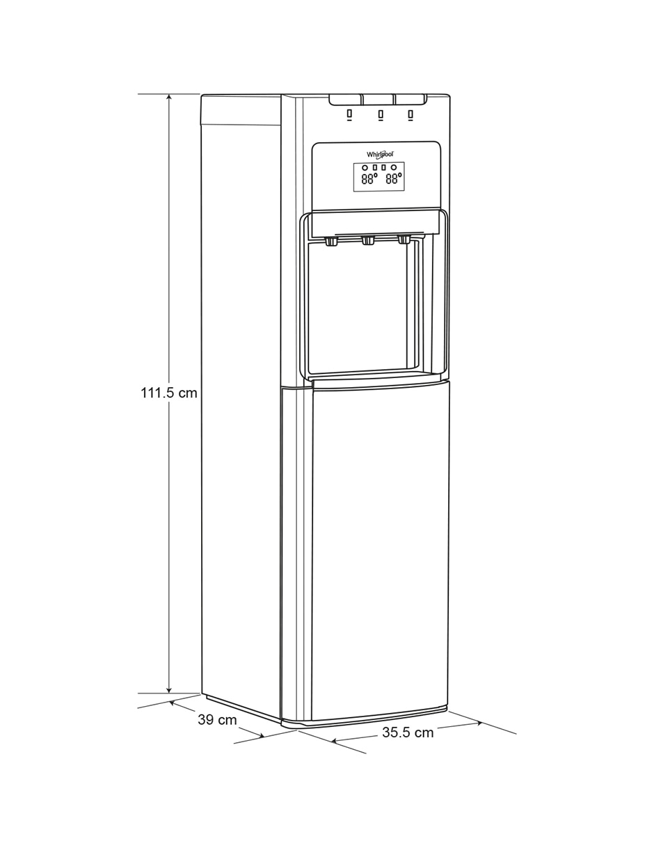 Dispensador de agua eléctrico WK5915BD 5
