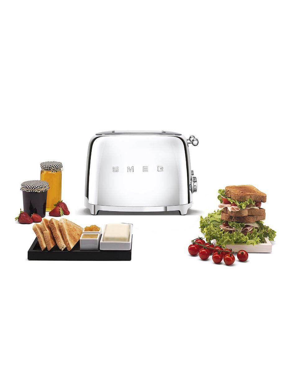 TOSTADOR 4 REBANADAS PLATA SMEG