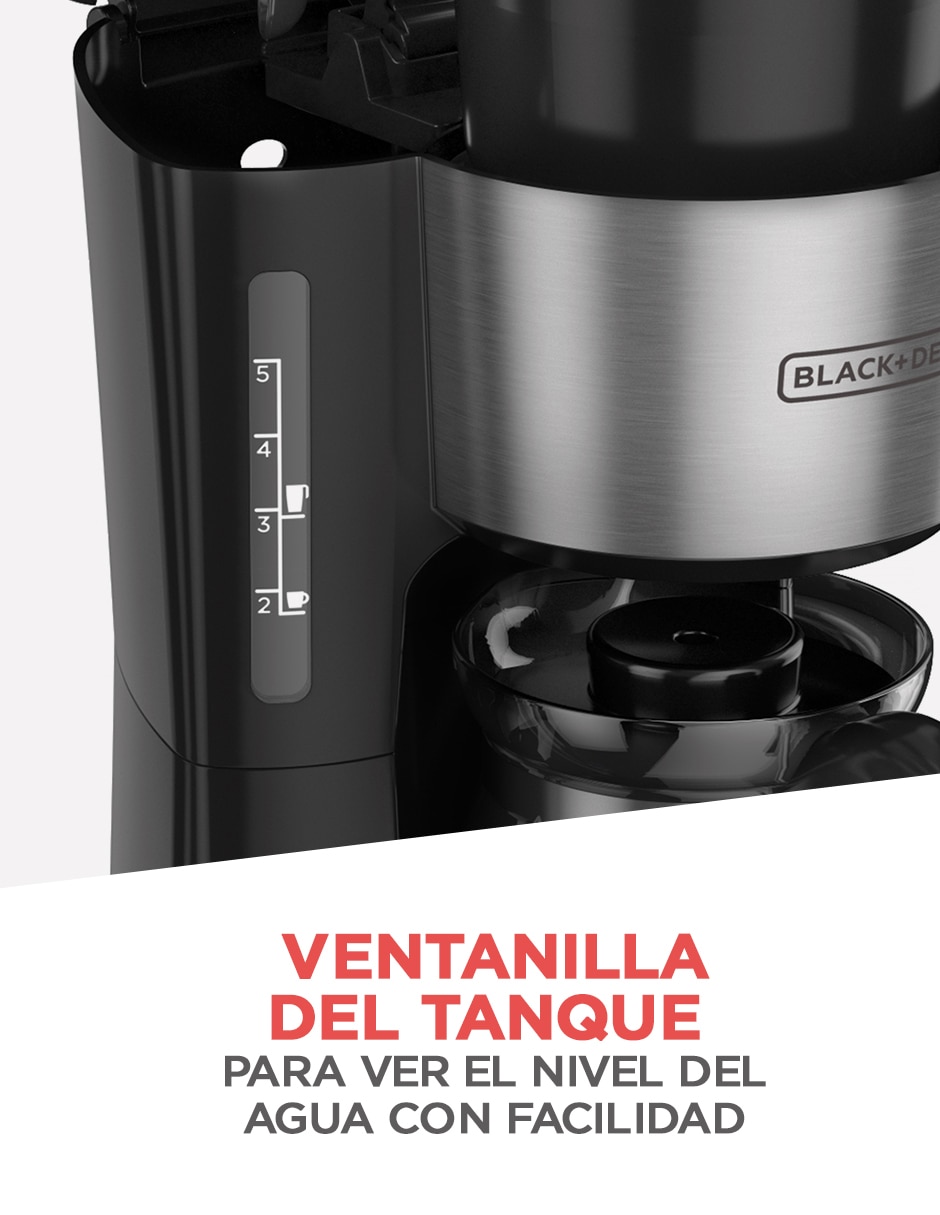 Cafetera de goteo Black + Decker CM0755S-MX