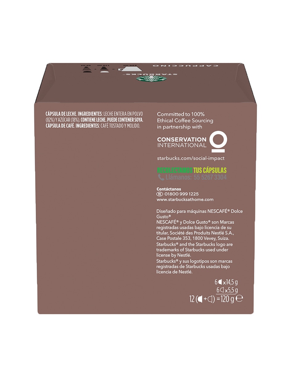 Set de 12 cápsulas café con leche Dolce Gusto 4
