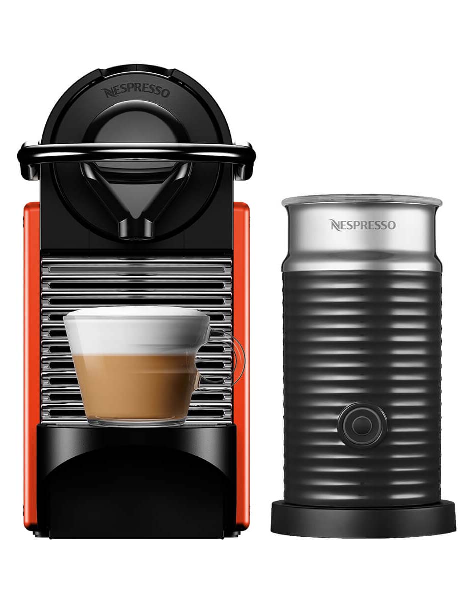 Máquina para café Nespresso Pixie con Aeroccino de Breville.