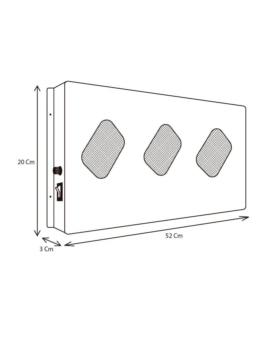 Calefactor de pared eléctrico de 127 V 5