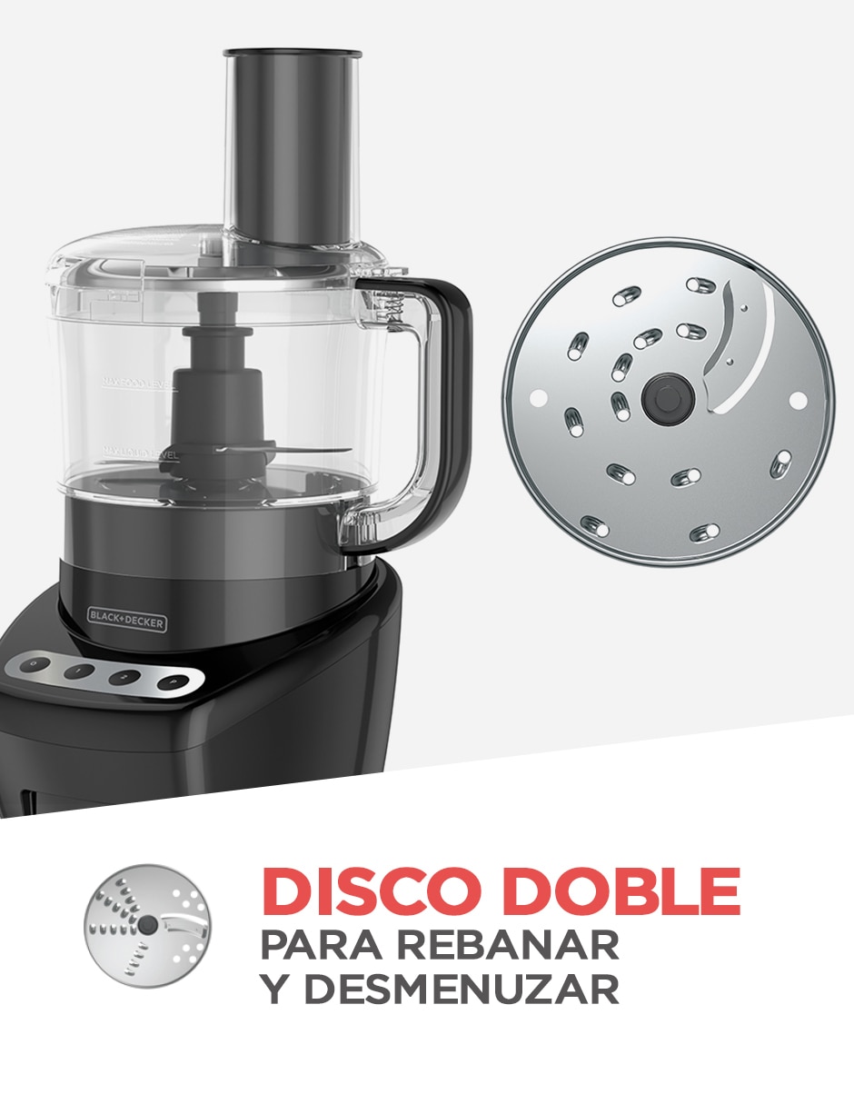 Procesador de alimentos cuchillas de acero inoxidable 6