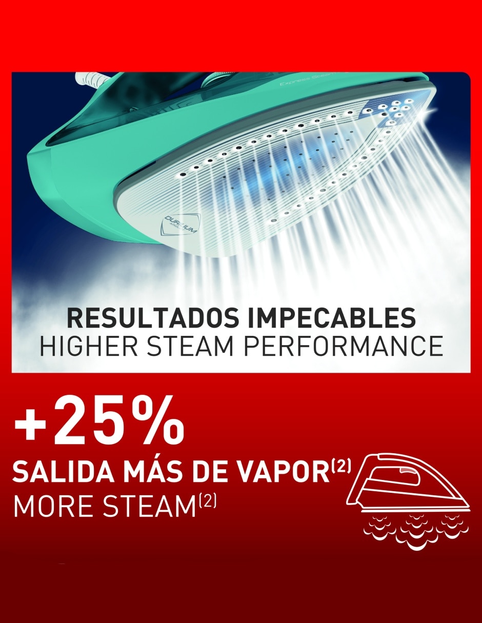 Plancha express steam FV2880X0 suela antiadherente 2