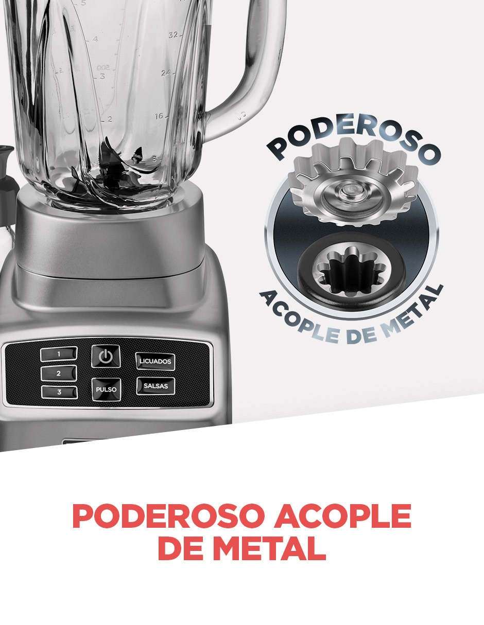 Licuadora BL1840MS-MX 3 velocidades 12
