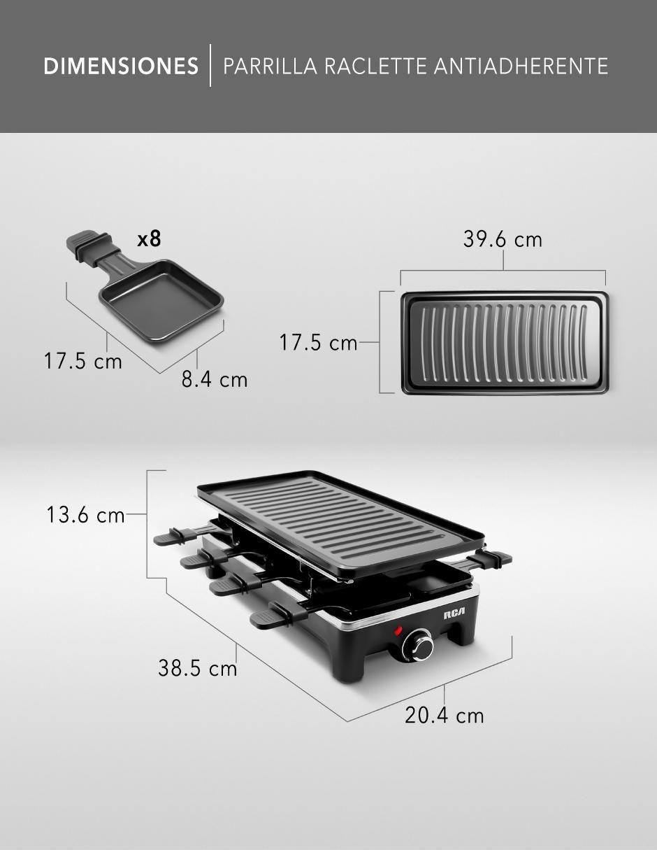 Parrilla eléctrica Reclatte RC-47 de aluminio 9