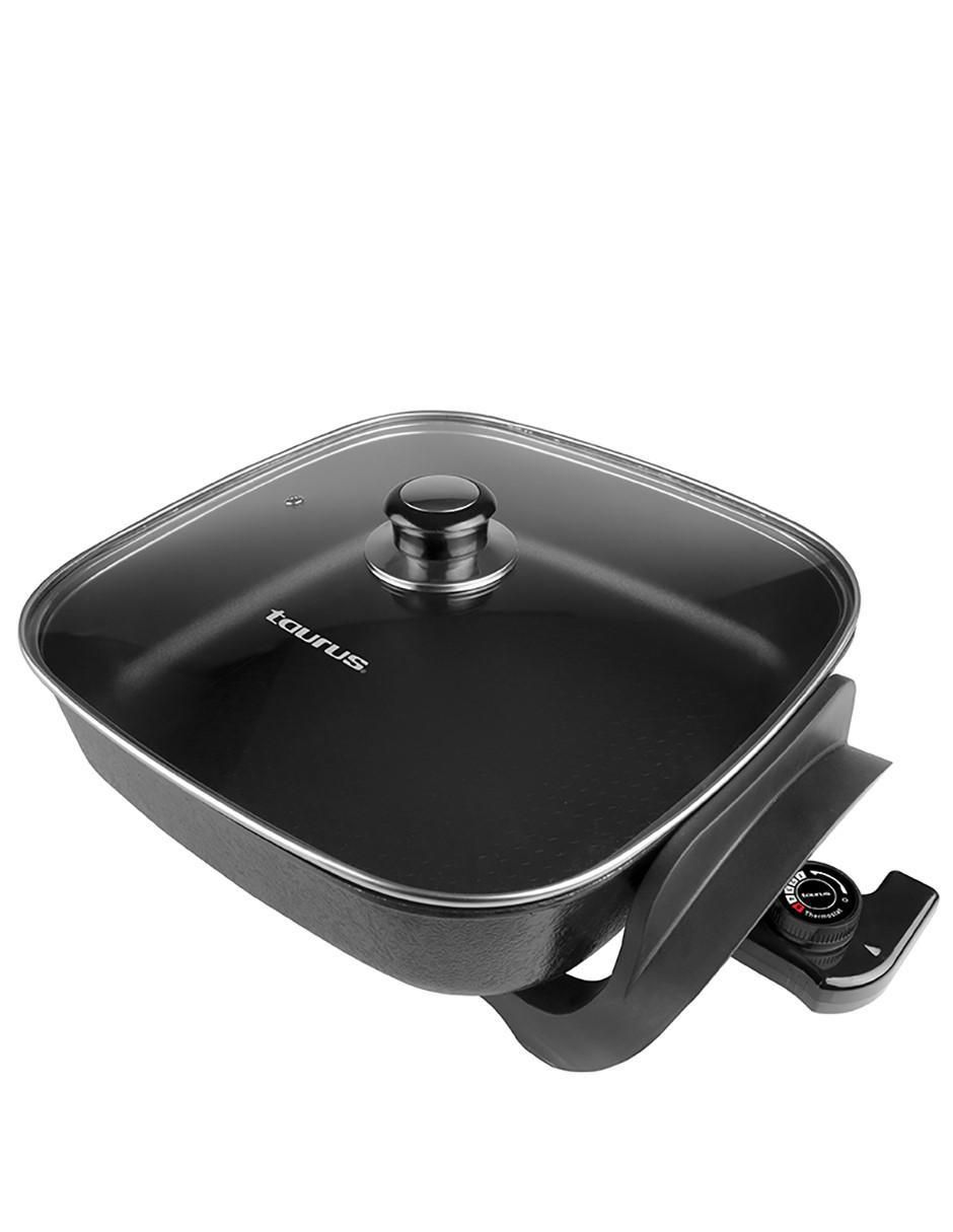 Sartén eléctrico con tapa Taurus acero 3