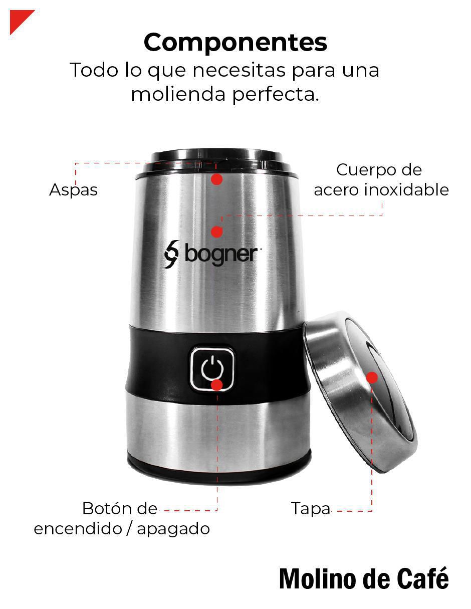 Molino para café de acero 8
