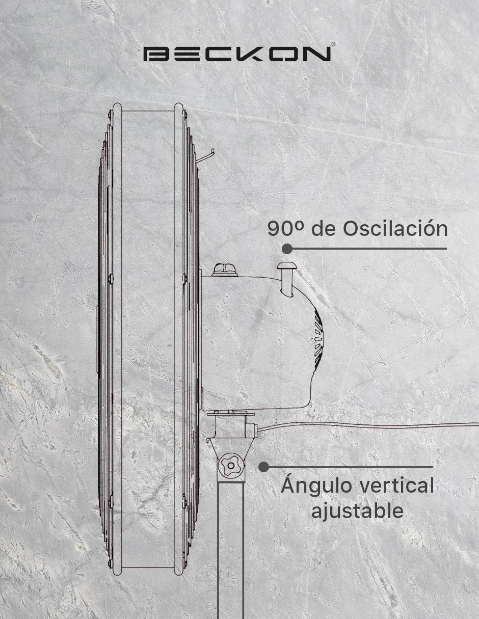 Ventilador de pedestal 3 velocidades 4
