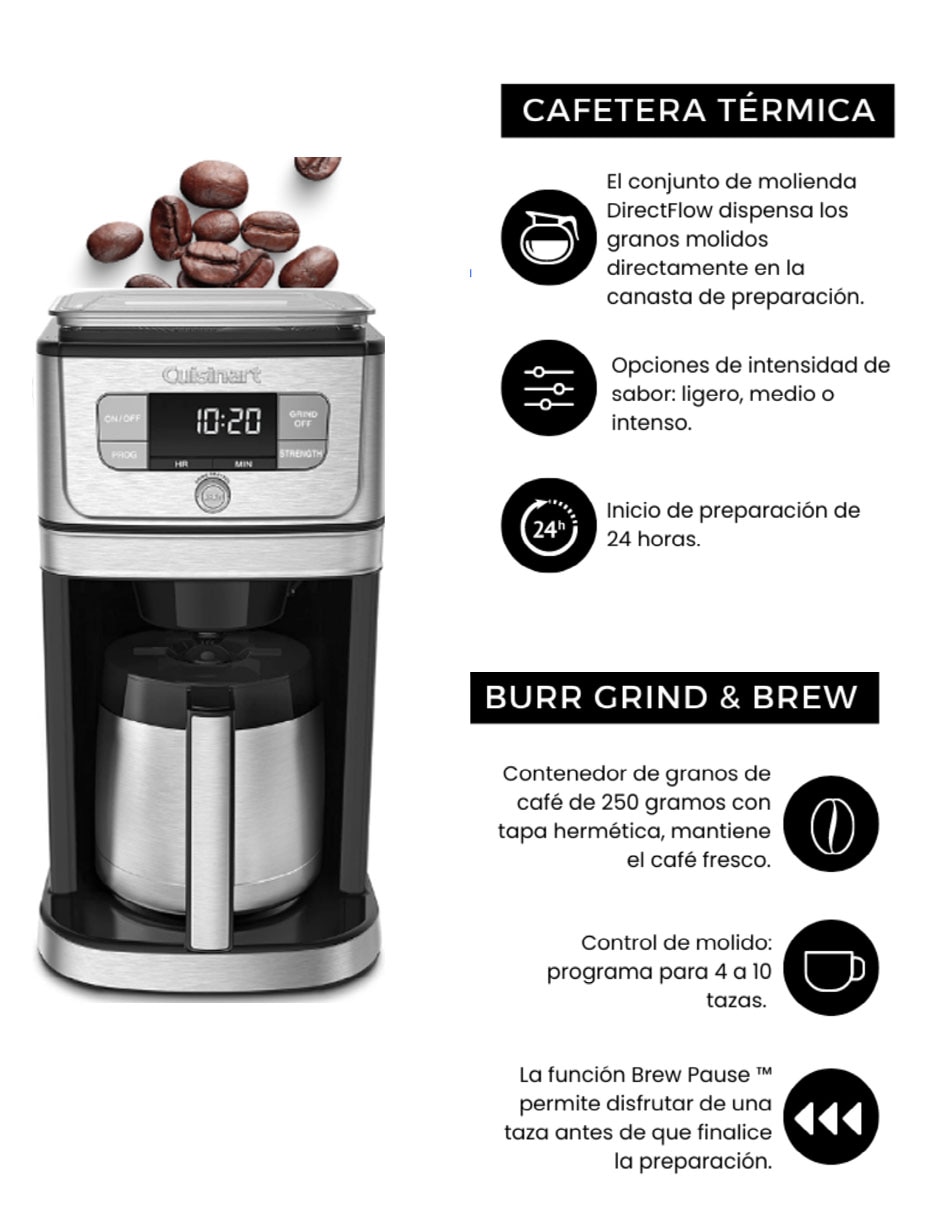 Cafetera de goteo Grind & Brew DGB-850ES 7