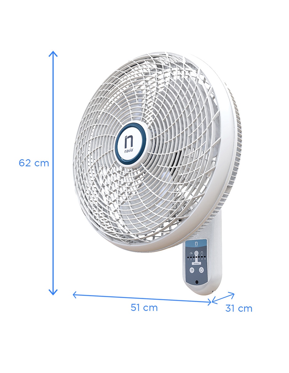 Ventilador con control remoto 3 velocidades 5