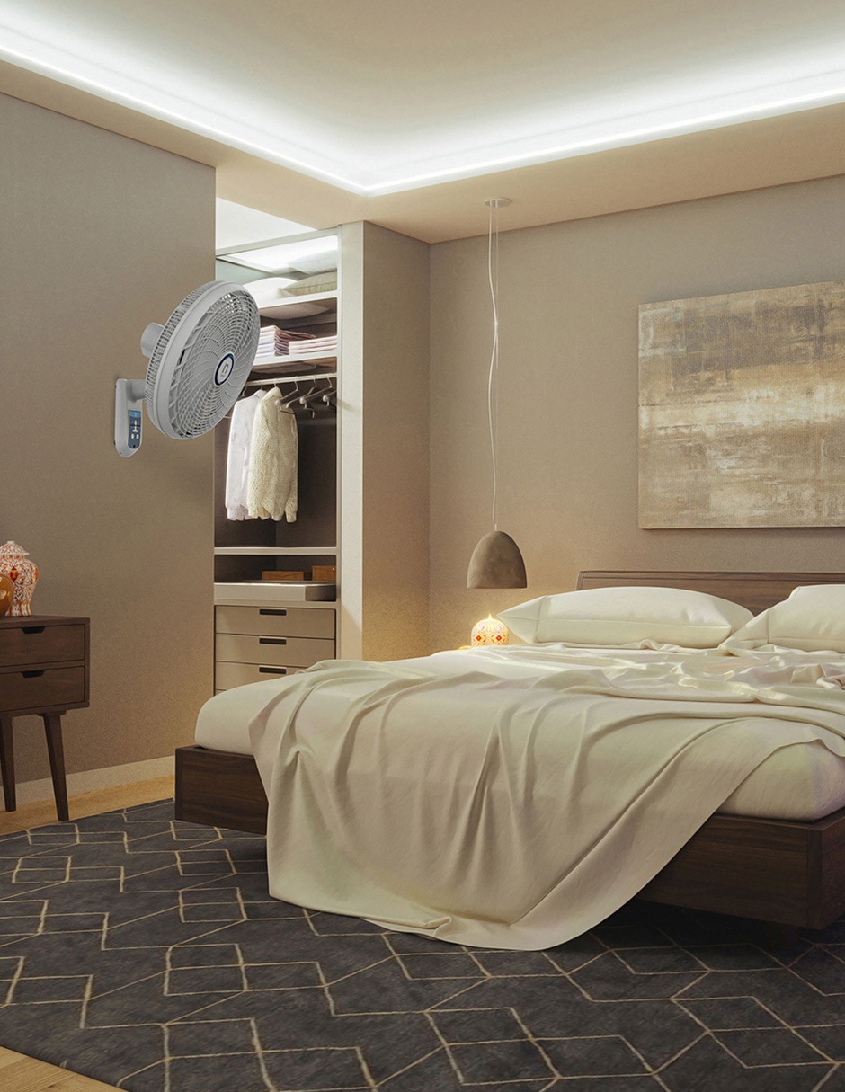 Ventilador con control remoto 3 velocidades 4