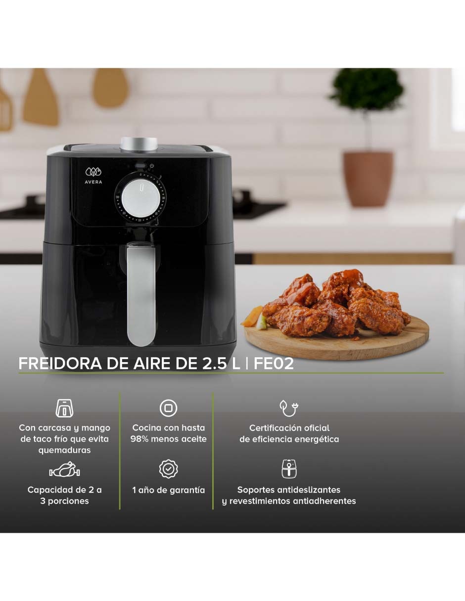Freidora de aire 2.5 L Fe02 2