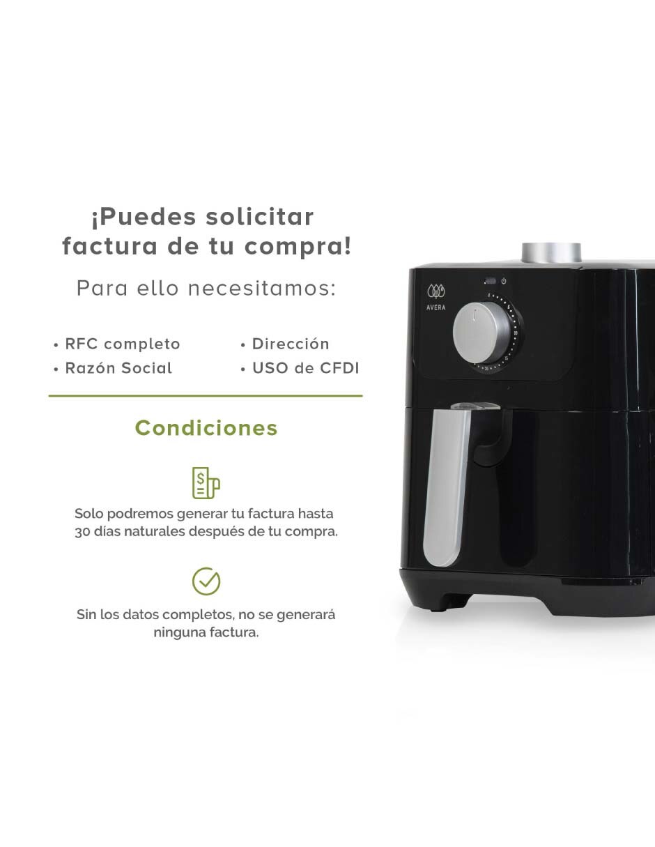 Freidora de aire 2.5 L Fe02 8