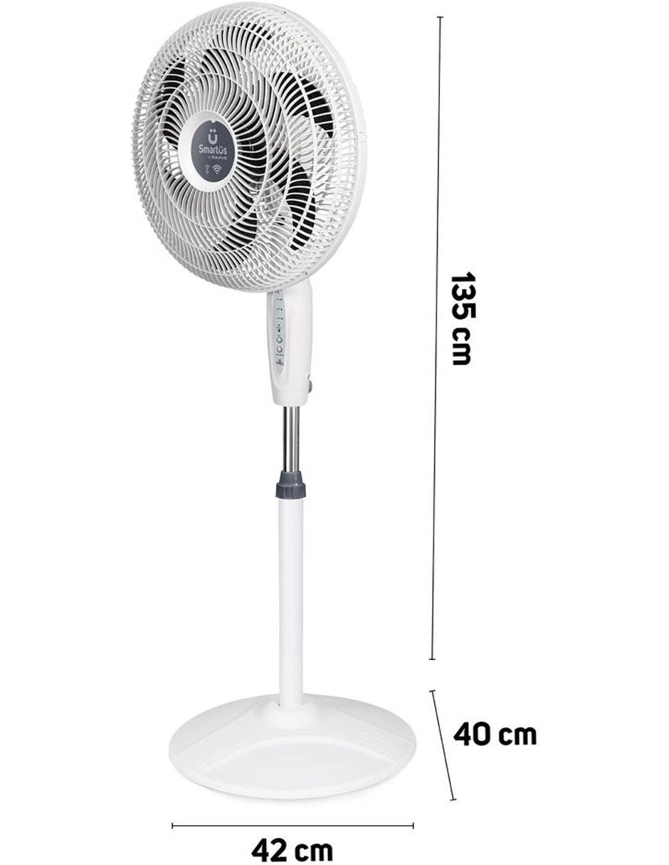 Ventilador de pedestal con control remoto 3 velocidades 5