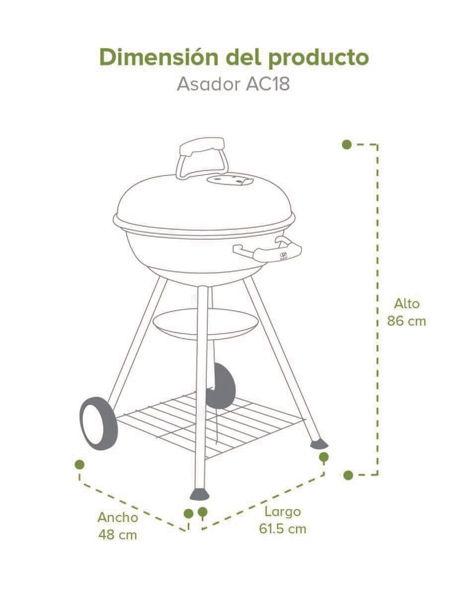 Cava de vinos AC18EV8 8 botellas + Asador 2