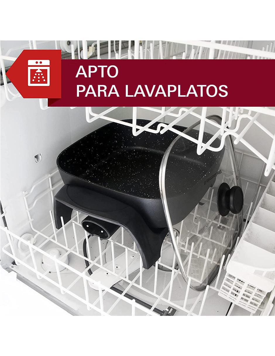 Sartén eléctrico con tapa de aluminio 3