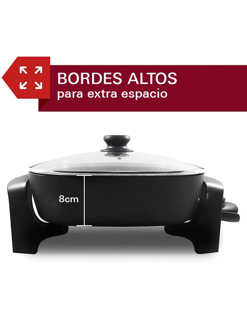 Sartén eléctrico con tapa de aluminio 4