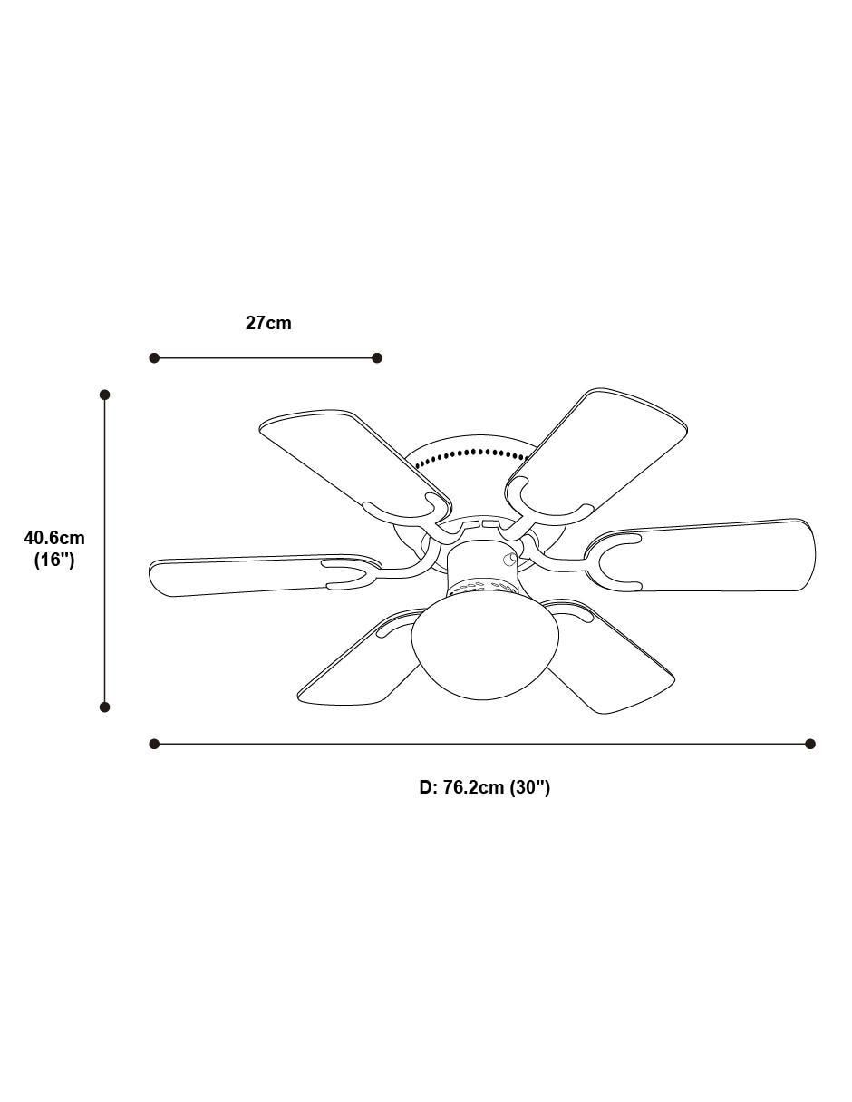 Ventilador de techo 3 velocidades 6