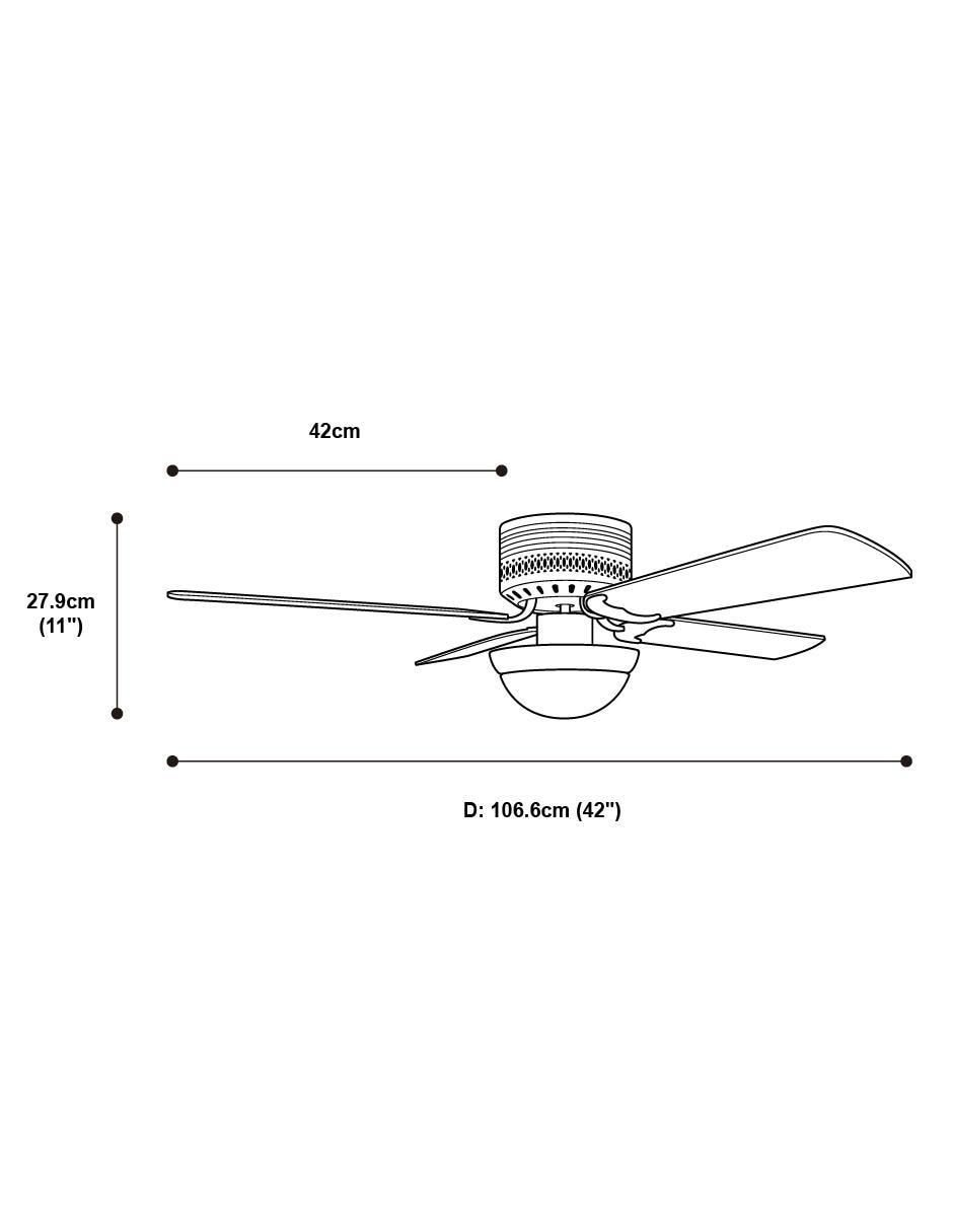 Ventilador de techo 3 velocidades 8