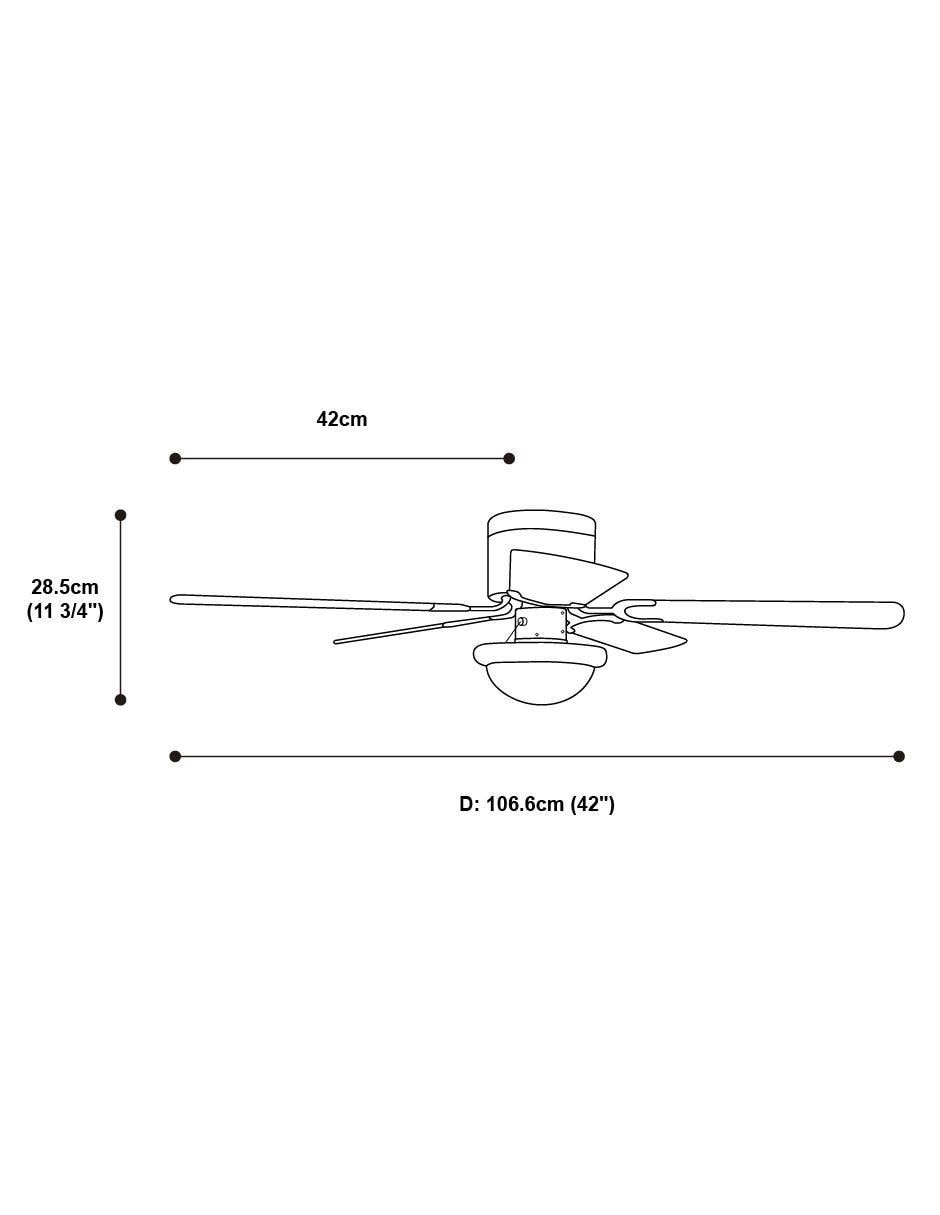 Ventilador de techo 3 velocidades 8
