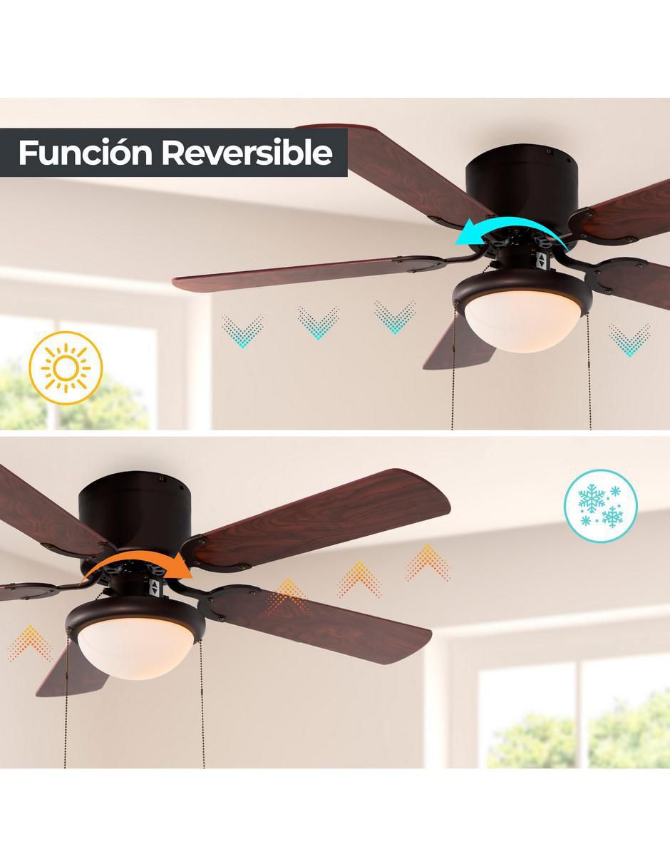 Ventilador de techo 3 velocidades 4